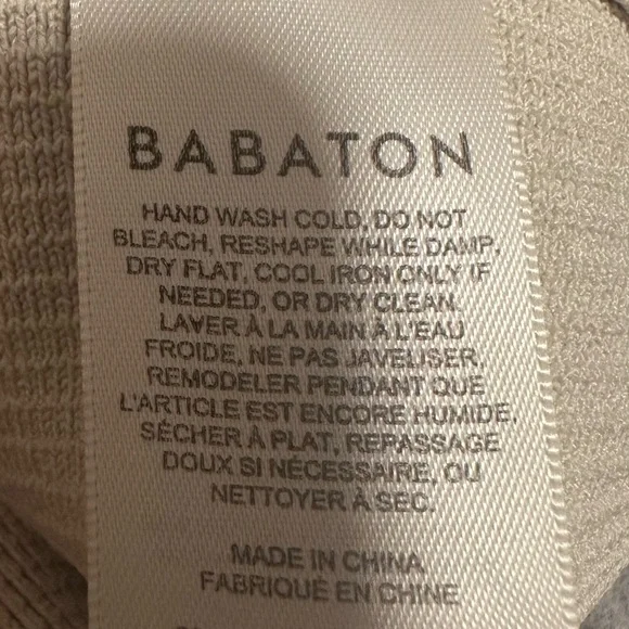 Babaton Cream Ribbed Mock-Neck Tank - Picture 4 of 6